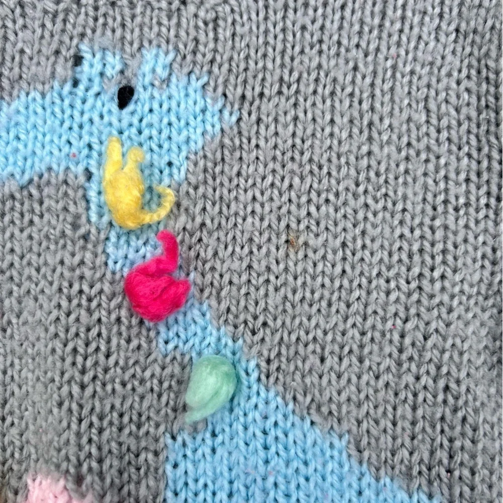 Vintage adorable gray